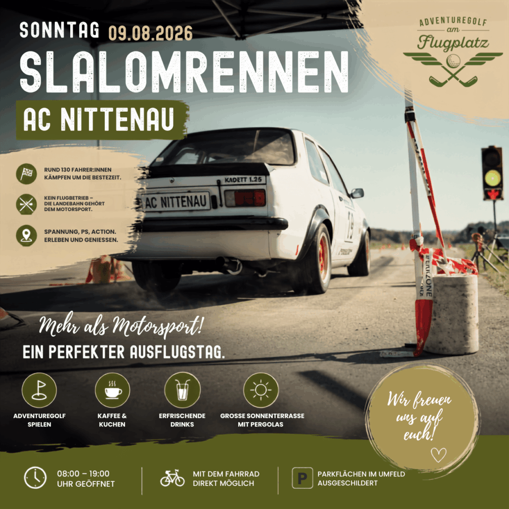 Slalomrennen des AC Nittenau am Flugplatz Nittenau-Bruck