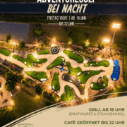 Adventuregolf Abend Flugtlicht Minigolf